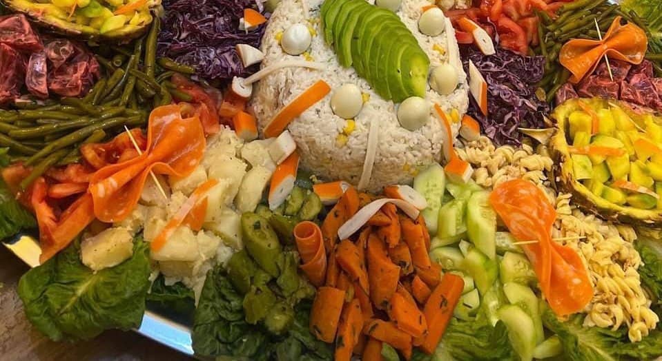 Grand plateau de salade marocaine